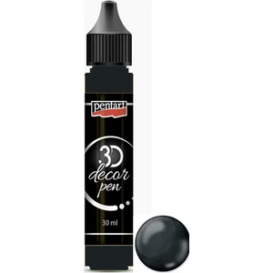 3D dekortoll Pentart 30ml fekete