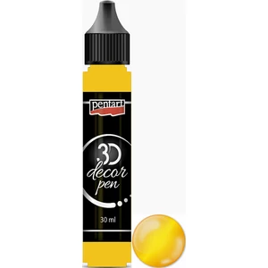 3D dekortoll Pentart átlátszó 30ml citrinsárga