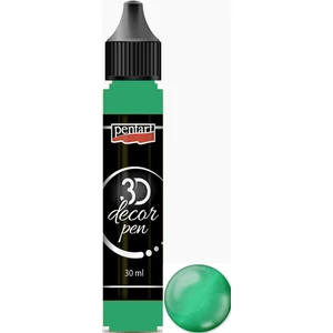 3D dekortoll Pentart átlátszó 30ml smaragdzöld