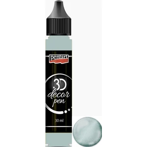 3D dekortoll Pentart csillogó 30ml ezüst