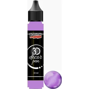 3D dekortoll Pentart csillogó 30ml rózsezüst