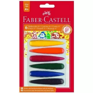 Faber-Castell zsírkréta 6 db-os - négy éves kortól viaszkréta prémium minőségű termék 120404