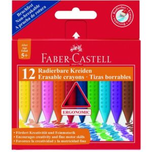 Faber-Castell zsírkréta 12 db törölhető 2520 prémium minőségű termék 122520