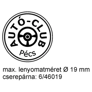 Bélyegző Trodat 46019 Printy műanyag önfestékező bélyegző O 19 mm