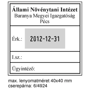 Bélyegző Trodat 4724 dátumbélyegző 40 x 40 mm, dát.: 3 mm