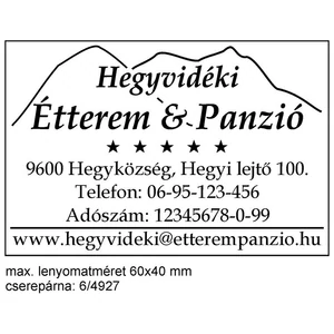 Bélyegző Trodat 4927 Printy műanyag önfestékező bélyegző 60 x 40 mm