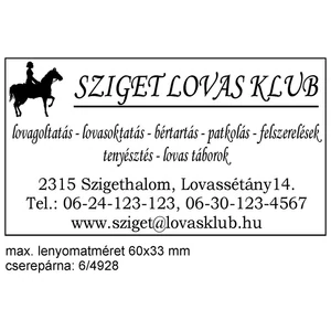 Bélyegző Trodat 4928 Printy műanyag önfestékező bélyegző 60 x 33 mm