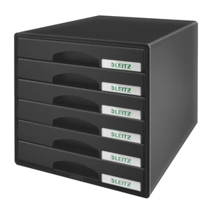 IrattároLó Leitz PLUS 6 fiókos, fekete Leitz 1db rendelési egység ár 1db-ra