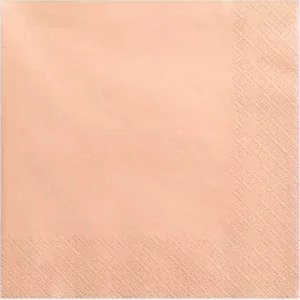 Szalvéta PartyDeco 3rétegű papír, 33x33cm Salmon (20lap/csomag) parti szalvéta