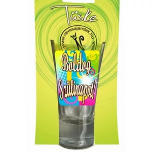Üveg felespohár Boldog szülin 75ml