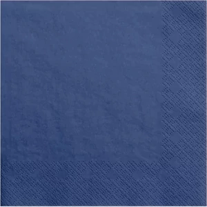 Szalvéta PartyDeco 3rétegű papír, 33x33cm Navy Blue (20lap/csomag) parti szalvéta