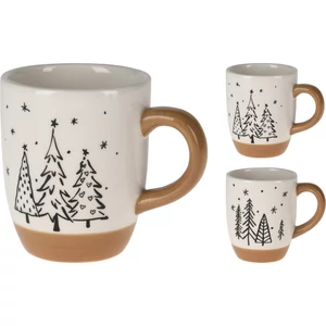 Bögre porcelán karácsony Fenyőfa minta 10cm 2féle KPM25