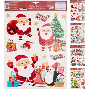Matrica karácsonyi Glitteres 4féle KPM25