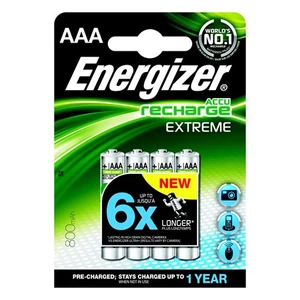 Elem Energizer tölthető AAA mikro 4x800 mAh