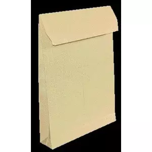 Boríték 1 TB/4 szilikonos 4cm redőstalpas barna kraft 4cm