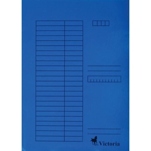 Pólyás dosszié A4 Victoria C karton kék Iratrendezés Victoria
