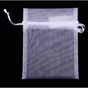 Esküvői organza szütyő fehér 10x12 cm 437329