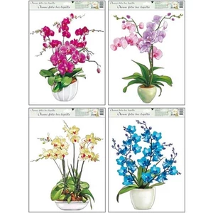 Ablakmatrica orchidea 38x30cm ragasztó nélküli