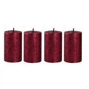 Adventi gyertya kapart metál bordó, 4x4x4cm, darabos Égési idő: 7 óra a termék ára 1db-ra értendő!