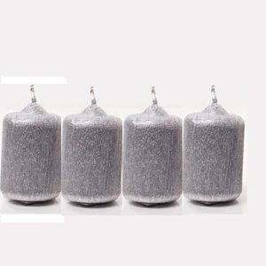 Adventi gyertya kapart metál ezüst, 4x4x4cm, darabos Égési idő: 7 óra a termék ára 1db-ra értendő!