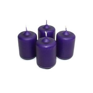 Adventi gyertya matt intenzív Lila 4x4x6cm darabos! a termék ára 1db-ra értendő!