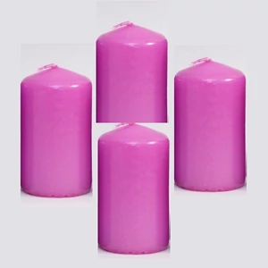 Adventi gyertya matt pink Pink 4x4x6cm darabos! a termék ára 1db-ra értendő!