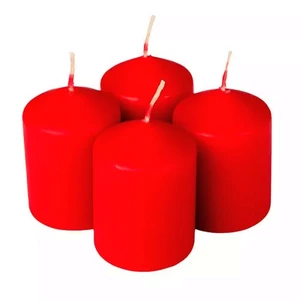Adventi gyertya matt piros intenzív Piros 4x4x6cm darabos! a termék ára 1db-ra értendő!