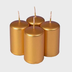 Adventi gyertya metál arany intenzív Arany 4x4x6cm darabos! a termék ára 1db-ra értendő!