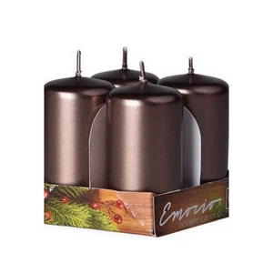 Adventi gyertya metál Metál S.barna 4x4x6cm darabos! a termék ára 1db-ra értendő!