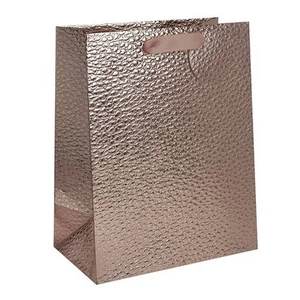 Ajándéktasak 11x14cm, rosegold műbőr hatású 370174