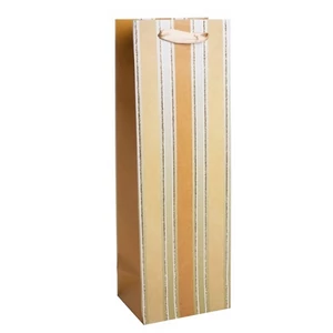 Ajándéktasak italtasak boros matt 12x36cm, arany sávos 371346