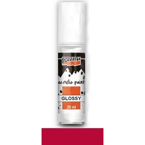 Akrilfesték fényes 20ml borvörös Pentart 7132