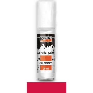 Akrilfesték fényes 20ml kármin Pentart 7101