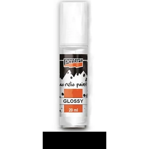 Akrilfesték fényes 20ml Pentart fekete 7105