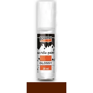 Akrilfesték fényes 20ml Pentart sötétbarna 7126