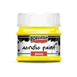 Akrilfesték fényes 50ml Pentart sárga 7352