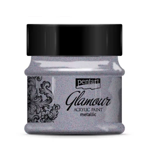 Akrilfesték Glamour metál 50ml Pentart - óezüst
