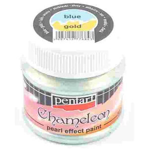 Akrilfesték gyöngyház 50ml Pentart Chameleon kék-arany 7684