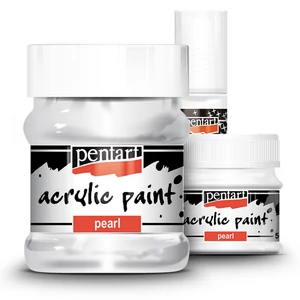 Akrilfesték gyöngyház 50ml Pentart ezüst szürke 7432