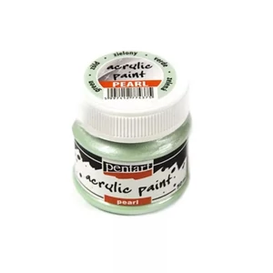 Akrilfesték gyöngyház 50ml Pentart zöld 7437