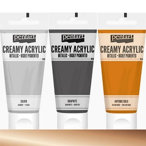 Akrilfesték krémes 200ml antikarany