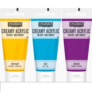 Akrilfesték krémes fehér 200ml selyemfényű, fehér