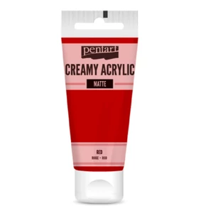 Akrilfesték krémes Pentart matt 60ml piros