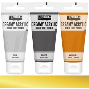 Akrilfesték krémes Pentart metál 60ml barokk arany