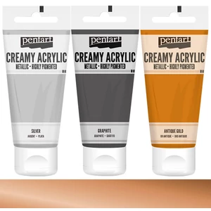Akrilfesték krémes Pentart metál 60ml bronz