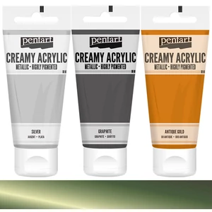 Akrilfesték krémes Pentart metál 60ml zöld