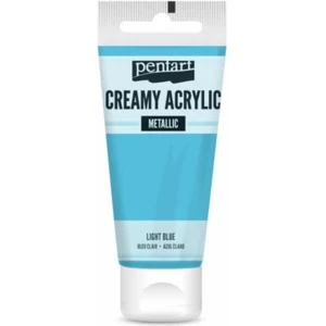 Akrilfesték krémes Pentart metál 60ml világoskék