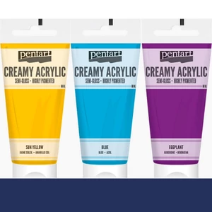 Akrilfesték krémes Pentart selyemfényű, 200ml sötétkék Pentart-39018