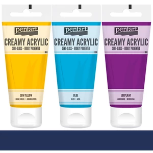 Akrilfesték krémes Pentart selyemfényű 60ml - sötétkék