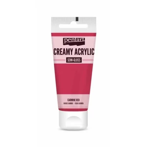 Akrilfesték krémes Pentart selyemfényű 60ml - kárminvörös